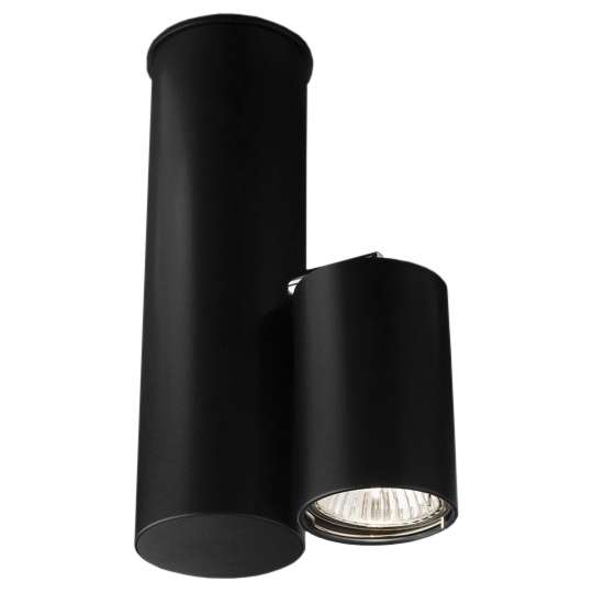 LAMPA sufitowa SHIMA 2201 Shilo metalowa OPRAWA tuba do łazienki okrągła czarna