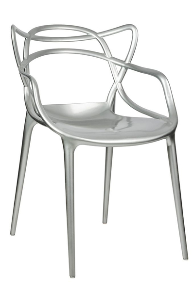 Krzesło LUXO 173-APP1.SILVER srebrne - ABS