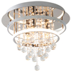 Pałacowa LAMPA sufitowa DIAMONDS 1364642 Nave metalowa OPRAWA plafon LED 26W 3000K z kryształkami chrom