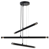 Wisząca lampa listwy MELODY 33379 Sigma kaskada do sypialni czarna