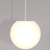 Wisząca lampa Erda O594PL-01W kulista na taras IP54 biała