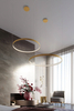 Wiszący ring Rio TH.217 Thoro LED 30W 4000K do salonu złoty