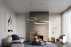 Wiszący ring Rio TH.217 Thoro LED 30W 4000K do salonu złoty