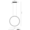 Wisząca lampa ring Agaro 5314 Shilo LED 26W 3000K modernistyczna złota
