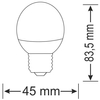 Żarówka PLATINUM 303943 Polux E27 G45 LED 6,3W 560 lm  230V kulka biała ciepła 3000K