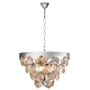 Pałacowa LAMPA wisząca GRACE ML5993 Milagro kryształowa OPRAWA okrągły ZWIS na łańcuchu chrom