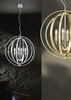 Pałacowa LAMPA wisząca CANDELA 102000405 Trio okrągła OPRAWA metalowy ZWIS świecznikowy aluminium