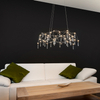 Wisząca LAMPA glamour ARANEUS 6120342 Nave designerska OPRAWA zwis LED 42W 3000K z kryształkami chrom