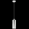 Wisząca lampa pokojowa ELM6754/1 8C szklana tuba chrom