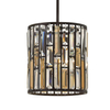 Glamour LAMPA wisząca GEMMA HK/GEMMA/P/A VBZ Elstead HINKLEY metalowa OPRAWA kryształy bursztynowe przezroczyste