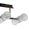 Lampa sufitowa Santiago glamour do przedpokoju chrom przezroczysta