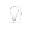 Zestaw 2 żarówek filament do girlandy Party LED 0,5W 2200K ciepła