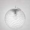 Wisząca LAMPA loftowa ARENAS LE41874 Luces Exclusivas szklana OPRAWA kula ZWIS wzorki przezroczyste chrom