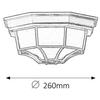 Zewnętrzna LAMPA sufitowa MILANO 8346 Rabalux klasyczna OPRAWA ogrodowa plafon outdoor IP44 czarny