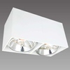 Downlight LAMPA sufitowa ALIANO 2 LP-9S21/2 SM WH Light Prestige metalowa OPRAWA natynkowa prostokątna biała
