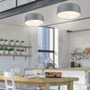 Plafon LAMPA sufitowa KIOTO 31-64684 Candellux abażurowa OPRAWA okrągła szara