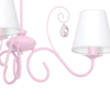 LAMPA sufitowa SARA MLP1051 Milagro dziecięca OPRAWA abażurowa crystal jasnoróżowa