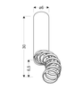Lampa sufitowa regulowana 2282756 Candellux tuba biała