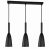 Wisząca LAMPA hygge SOLIN LP-181/3L BK Light Prestige metalowa OPRAWA na listwie ZWIS kaskada czarna