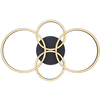 LAMPA sufitowa KENDY 67233-40S Globo geometryczna OPRAWA metalowa LED 40W 3000K rings czarne