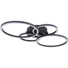 LAMPA sufitowa KENDY 67233-40S Globo geometryczna OPRAWA metalowa LED 40W 3000K rings czarne