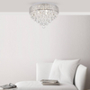 Plafon sypialniany Capri 19027-L nasufitowa lampa chrom crystal