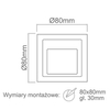 Oprawa wpuszczana Scala OR83866 minimalistyczna schodowa chrom