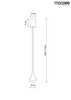 Okrągła lampa wisząca Essence LED 10W 3000K metalowa złota