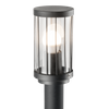 Zewnętrzna LAMPA stojąca FIORD 312310 Polux ogrodowa OPRAWA metalowy słupek outdoor IP44 czarny