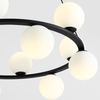 Wisząca lampa molekuły KRONE 1085R1 Aldex zwis szklane kule na pierścieniu białe