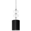 Okrągły żyrandol biurowy ZOE 11123102 wisząca lampa tuba czarna