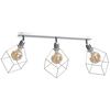 LAMPA sufitowa KET777 regulowana OPRAWA plafon industrialne klatki metalowe srebrne