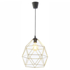 Wisząca lampa druciana klatka Galaxy 3457 TK Lighting metalowa czarna złota
