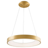 Okrągła LAMPA wisząca GIULIA 5304-850RP-GD-3 Italux metalowa OPRAWA zwis LED 24W 3000K pierścień ring złoty