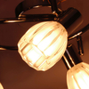 Lampa sufitowa Embo K-8001/3G z regulowanymi kloszami chrom