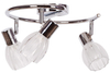 Lampa sufitowa Embo K-8001/3G z regulowanymi kloszami chrom