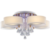 LAMPA sufitowa ELMDRS8006/5 LED 300W TR GL MDECO glamour OPRAWA crystal z pilotem złota biała