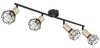 Lampa sufitowa ruchoma Xara 54802S-4AB listwa czarna mosiądz