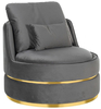 Fotel obrotowy Richmond Kylie S4491 STONE VELVET ciemny szary
