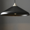 Okrągła lampa wisząca L&-196560 Light& do kuchni czarna nikiel