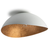 Lampa sufitowa retro SOLARIS 40620 Sigma kopuła biała miedziana