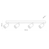Lampa sufitowa reflektorkowa Top Wood 3293 TK Lighting drewniana czarna