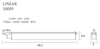LAMPA sufitowa LINEAR S0009 Maxlight metalowa OPRAWA listwa LED 18W 4000K do systemu szynowego 3 - fazowego biała