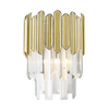 LAMPA ścienna GLADIUS W0535-01B-B5J7 Zumaline klasyczna OPRAWA szklany kinkiet złoty