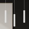 Wisząca lampa Hudson MLP8799 metalowa kaskada loft biała
