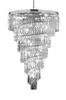 Pałacowa lampa wisząca CGHERESPICHROME kryształowa chrom