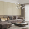 Wisząca lampa ledowa Rotonda 93W pierścienie nad stół chrom