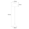 Podłogowa lampa vintage Tifany K-F182208 multikolor