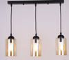 Wisząca lampa na listwie Bistro 33-00545 Candellux szklane tuby czarne