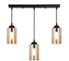 Wisząca lampa na listwie Bistro 33-00545 Candellux szklane tuby czarne
